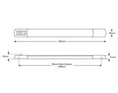 LED Strip Lght SM w/Swtch Wht/Rd 12v