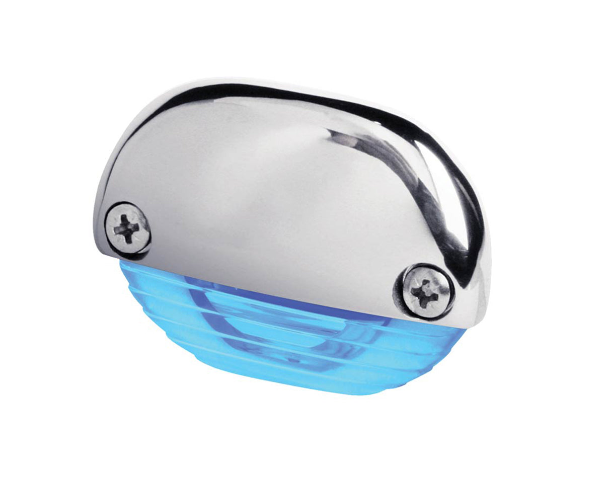 LED Step Light SS-Cap Blue 12-24v