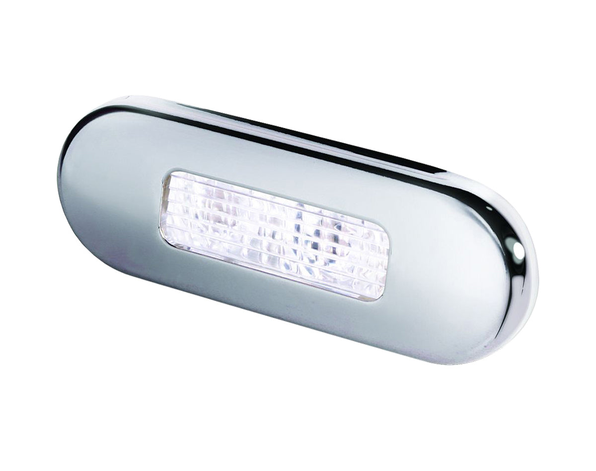LED Step Lamp 316 S/S Rim Wht 10-33v