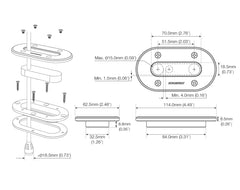 Cable Seal BLK DS-LP-MULTI 15mm
