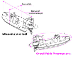 Rib Boat Towing Cover 5.7 - 5.9m