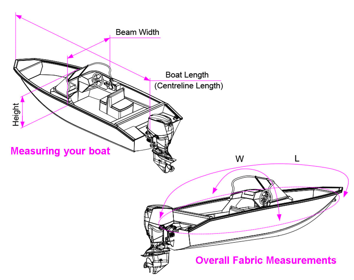 Bowrider Boat Storage & Towing Cover 5.6m - 5.9m