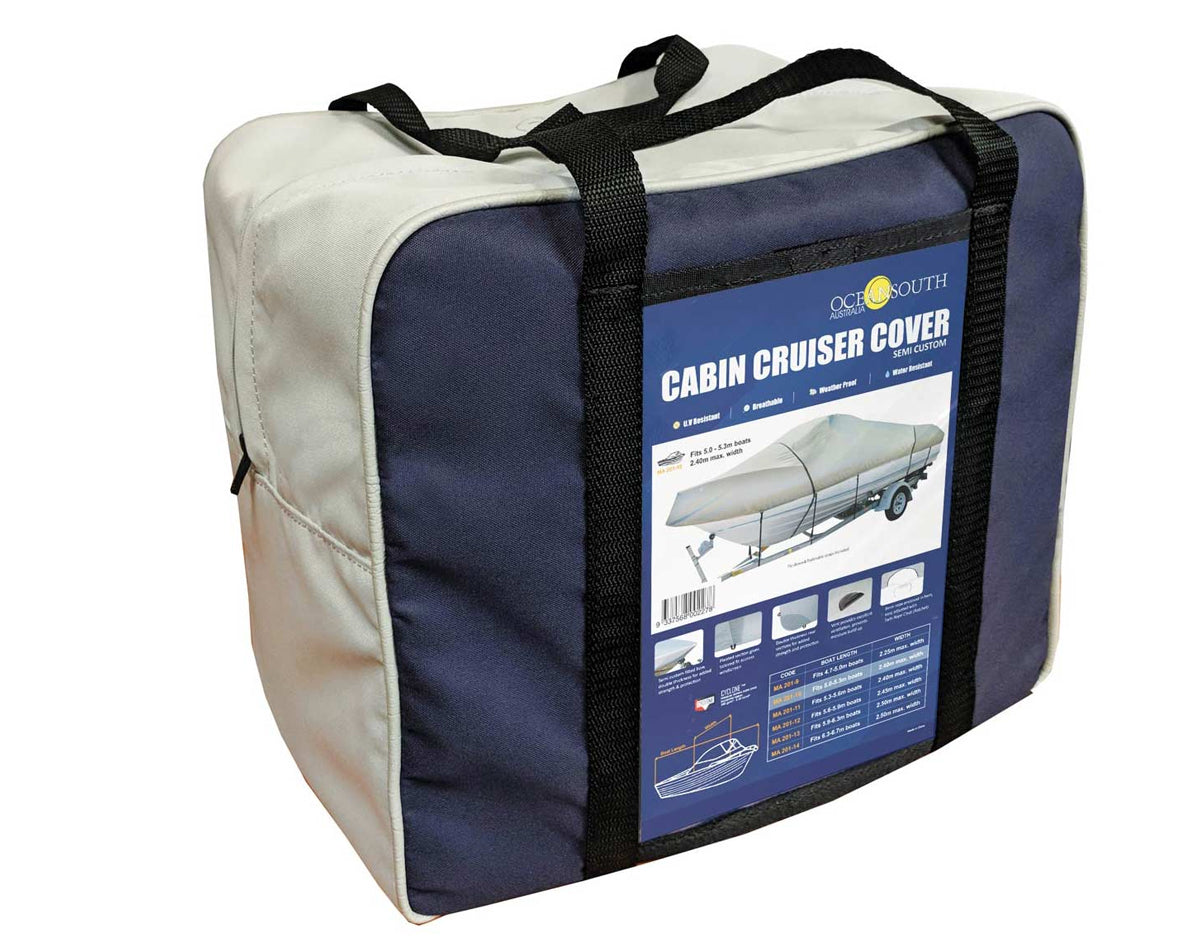 OceanSouth Cabin Cruiser Storage & Towing Cover 6.3m - 6.7m