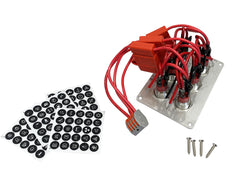 Switch Panel S/S On/Off Blue-LED 8-Btn