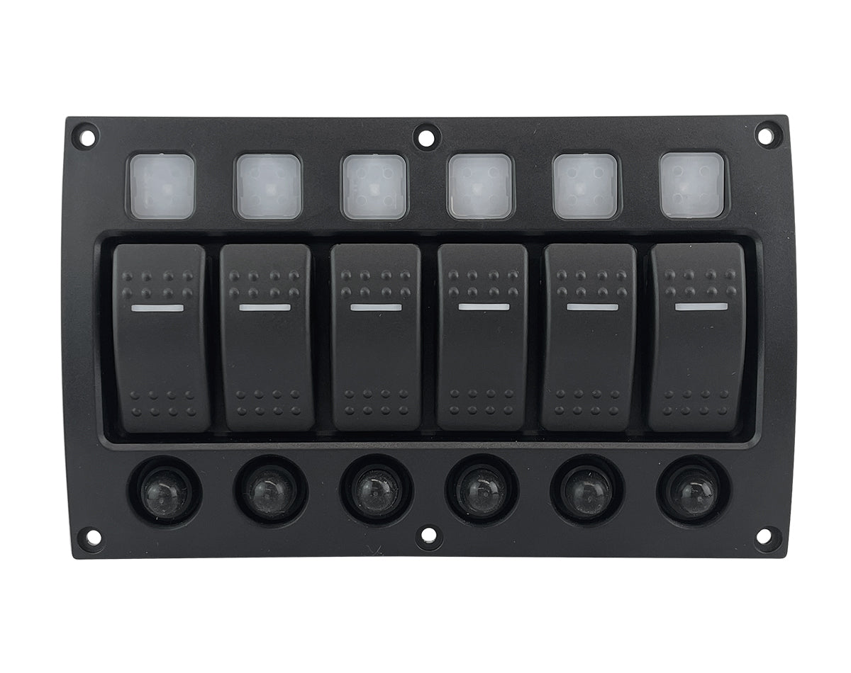 Switch Panel 6 Gang 12/24v