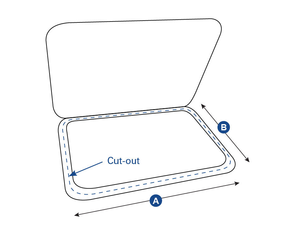 Hatch Trim White T/S 170753#