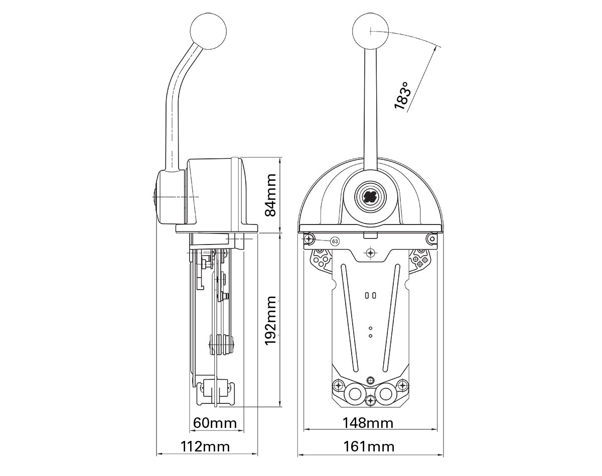 Control Top Mnt B301B Single Lever