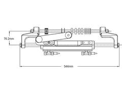 NAUTECH 300hp Steering Kit 2 Exc. Hose (*)