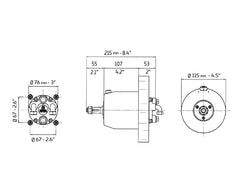 Helm Pump Front Mount UP28F-SVS 1500PSI