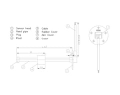 Tank Sender S5 1000mm 240-30 Ohms
