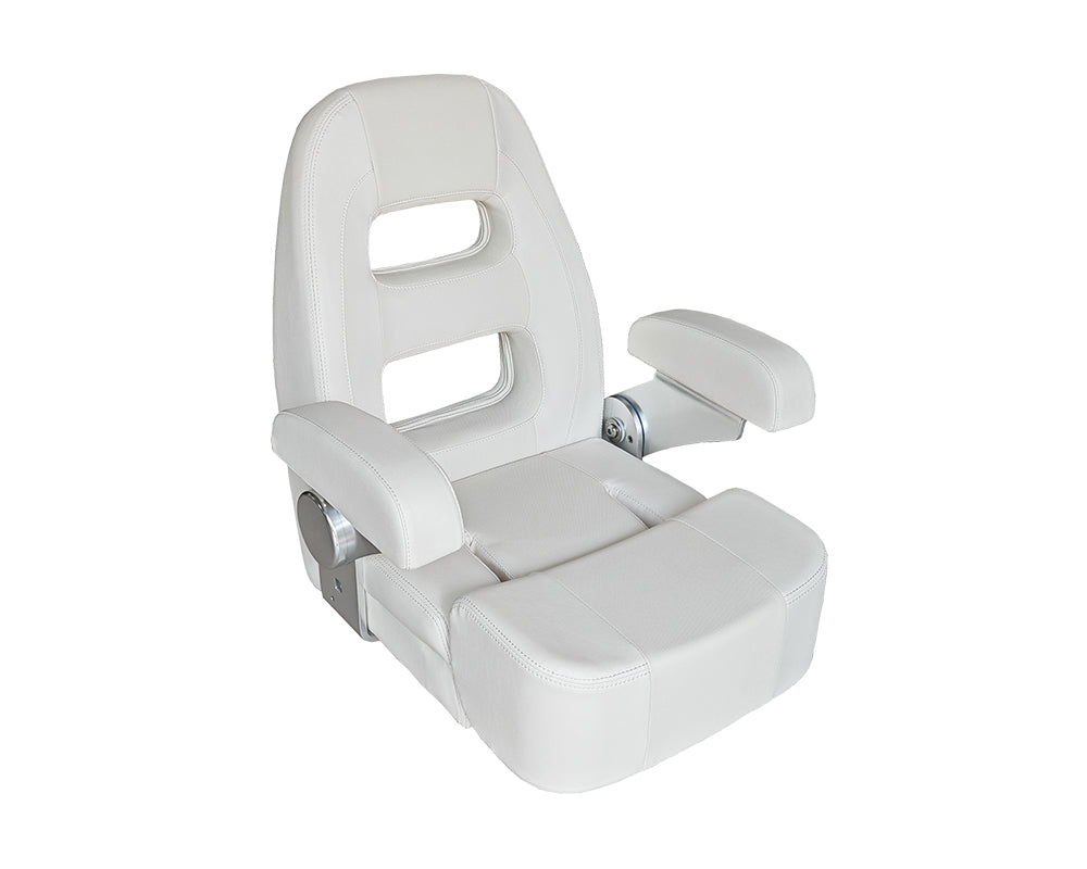 Seat HM58 Flip-UP Dusty Gy/Char. Text Fab