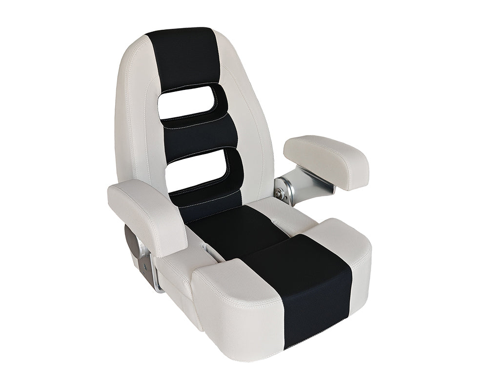 Seat HM58 Flip-UP Dusty Gy/Char. Text Fab