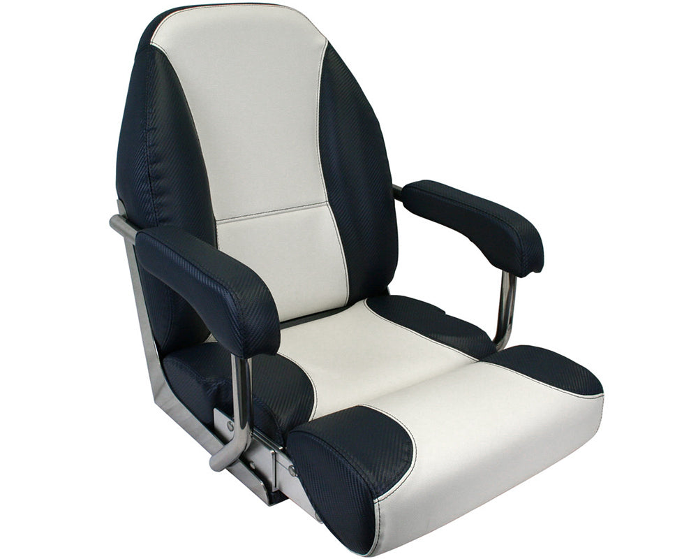 Seat Mojo Deluxe Flip-Up S/S Dk Grey/Wht