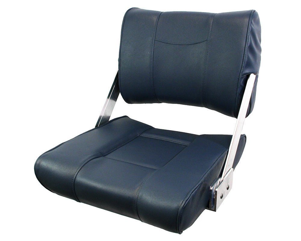Seat ST45 Flip Back Dk Bl/Dk Bl Piping