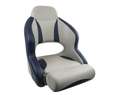 Seat H52 Flip-Up Dk Blue Carb./Mid-Grey
