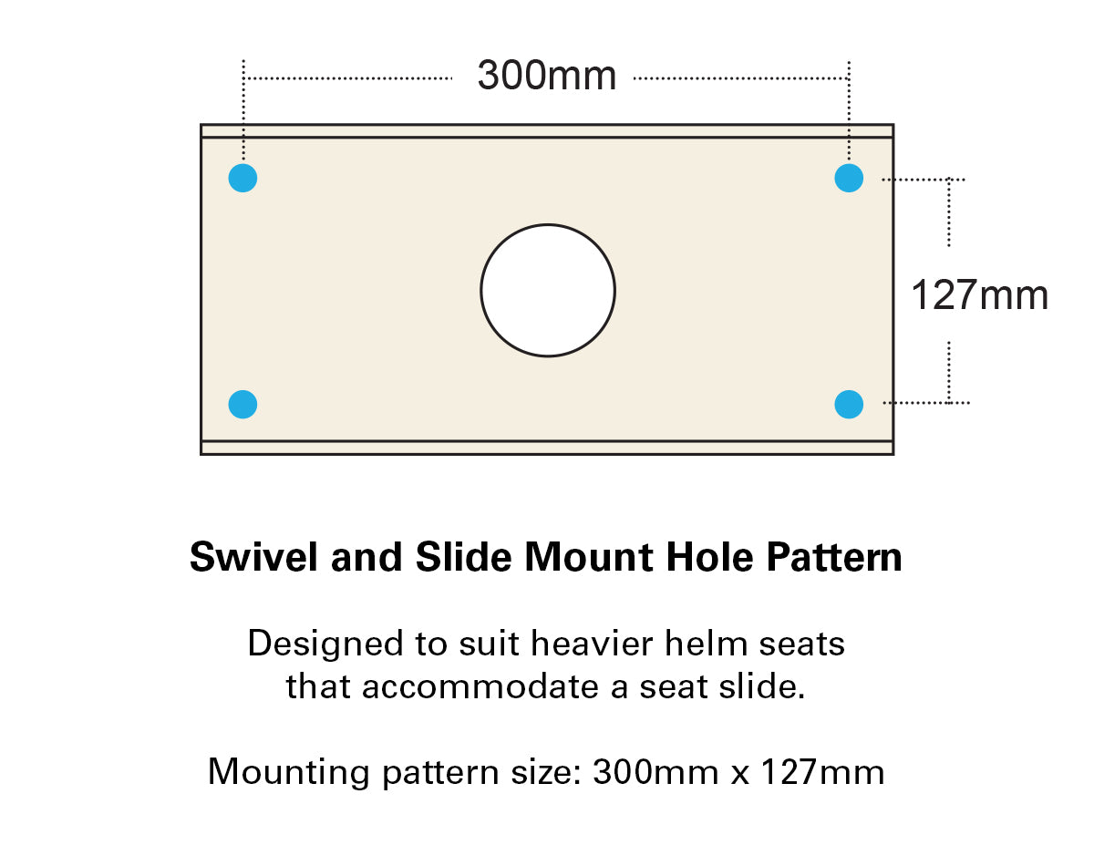 Seat HM51 Flip-up Off Wht/Dark Blue