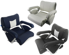 Seat ST46 FlipUp/FlipBack DkBlue/OffWht