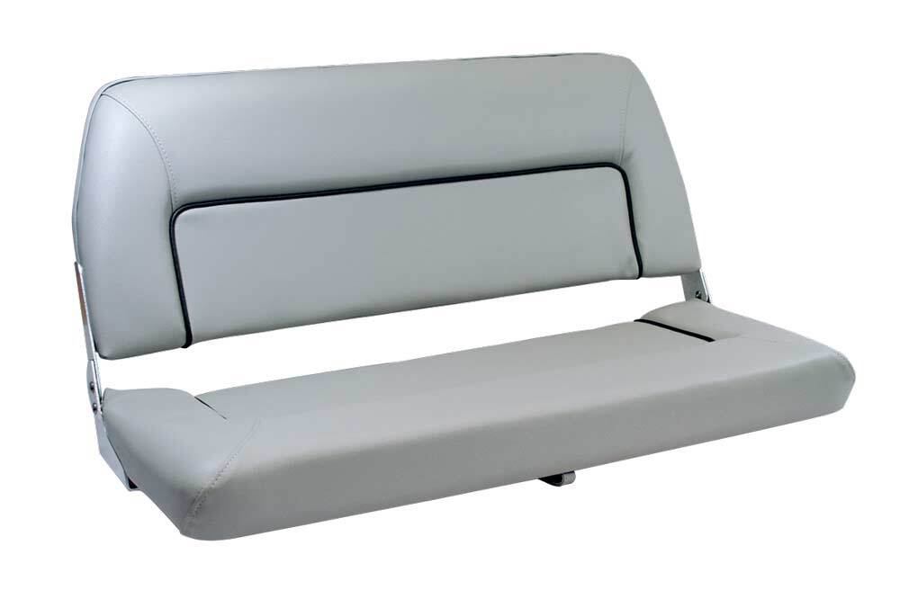 Seat S90 Dble Folding MGry/DkGry piping