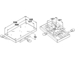 Seat Swivel & Slide HD Alum