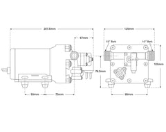 Shurflo Aqua King Std. 3GPM 12v