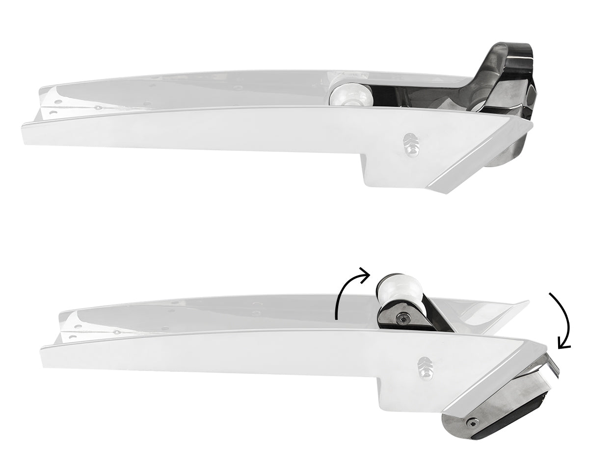 Bow Roller S/S 316 415x76mm