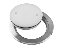 Deck Plate Weld-On w/Acetal Lid Wht 100mm