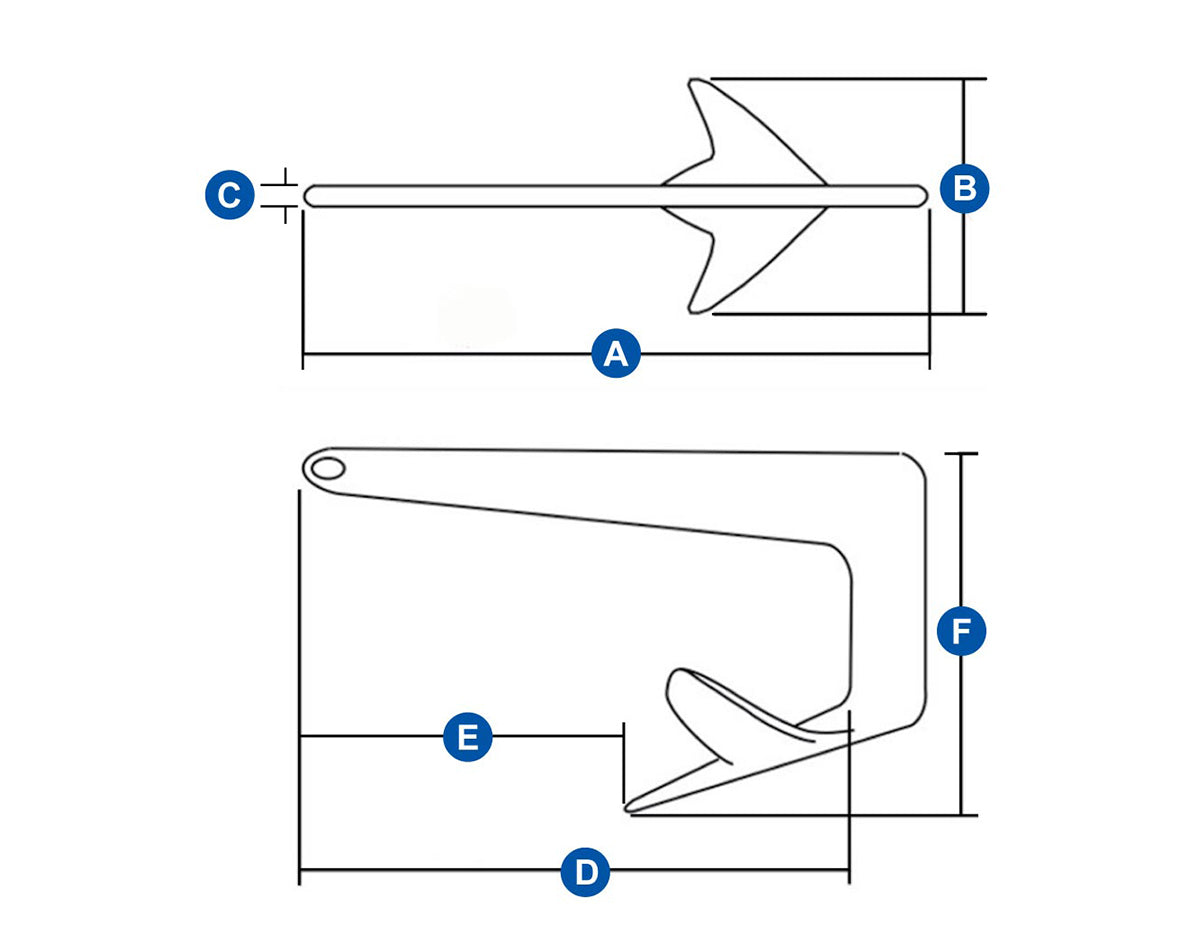 Anchor Claw Galv. 30kg (66lb)
