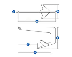Anchor Claw Galv. 50kg (110lb)