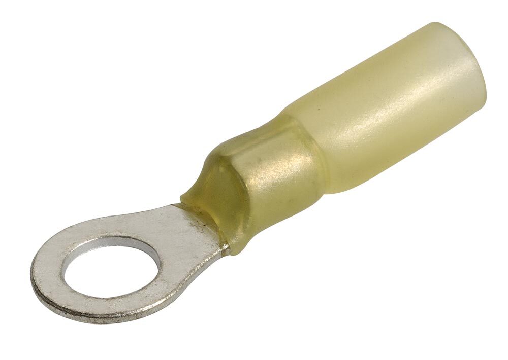 Ring Term H/S Yellow 6.3mm (50)