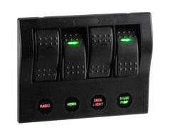 Switch Panel LED 4 Way - Fuses