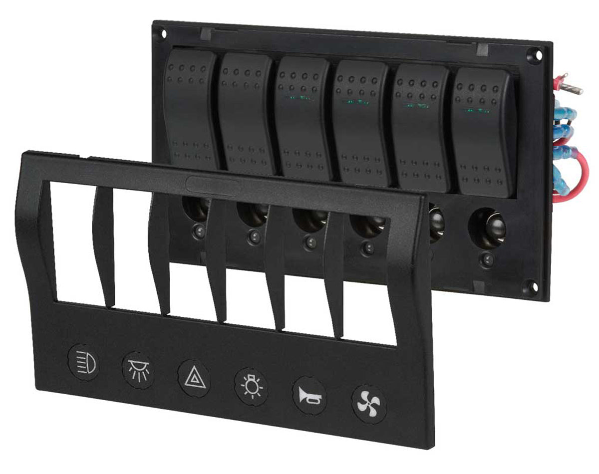 Switch Panel LED 6 Way - Fuses