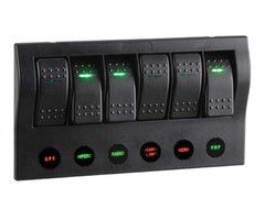 Switch Panel LED 6 Way - Fuses