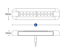 Strip Light LED 306mm 10-30v