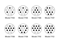 Connector 7110 10 Pole IP67