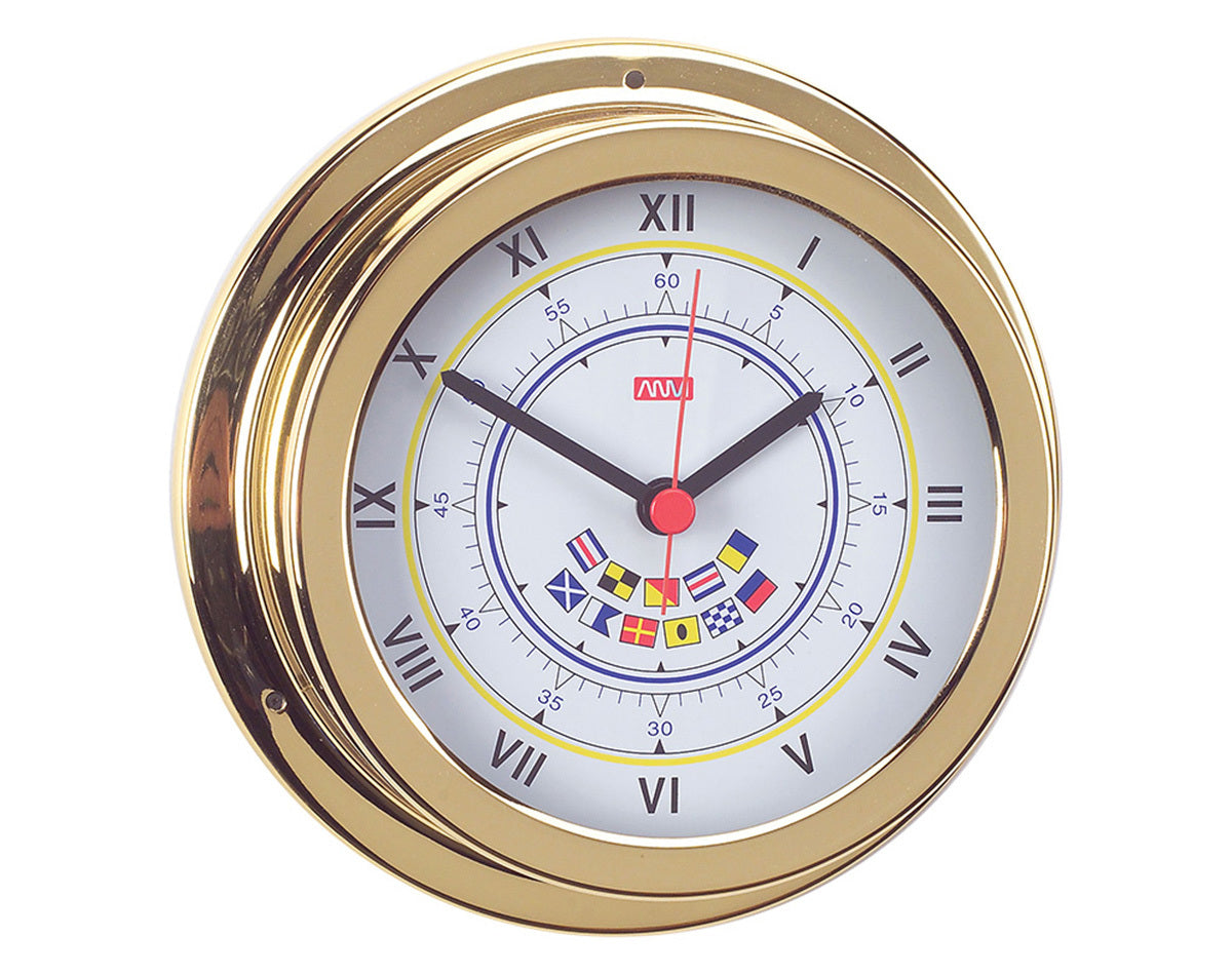 Clock Chrome Brass 70mm