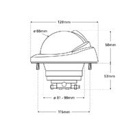 Compass OS95 Flush Con Wh