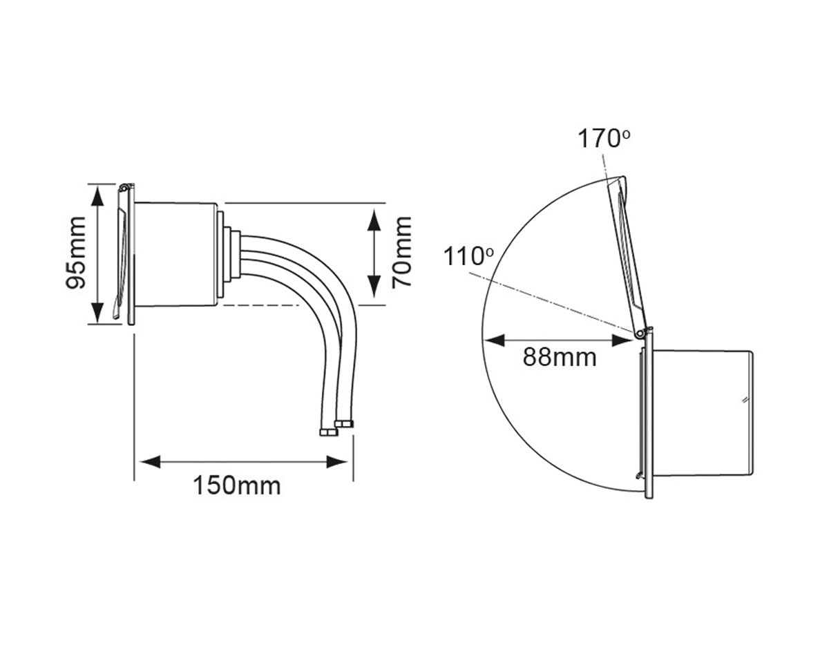 Shower Mixer Tap Set Chrm