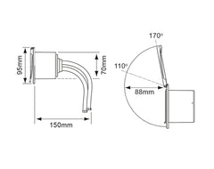 Shower Mixer Tap Set Chrm