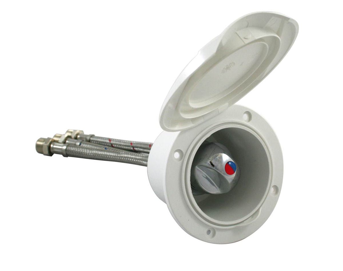 Shower Mixer Tap Set Wht