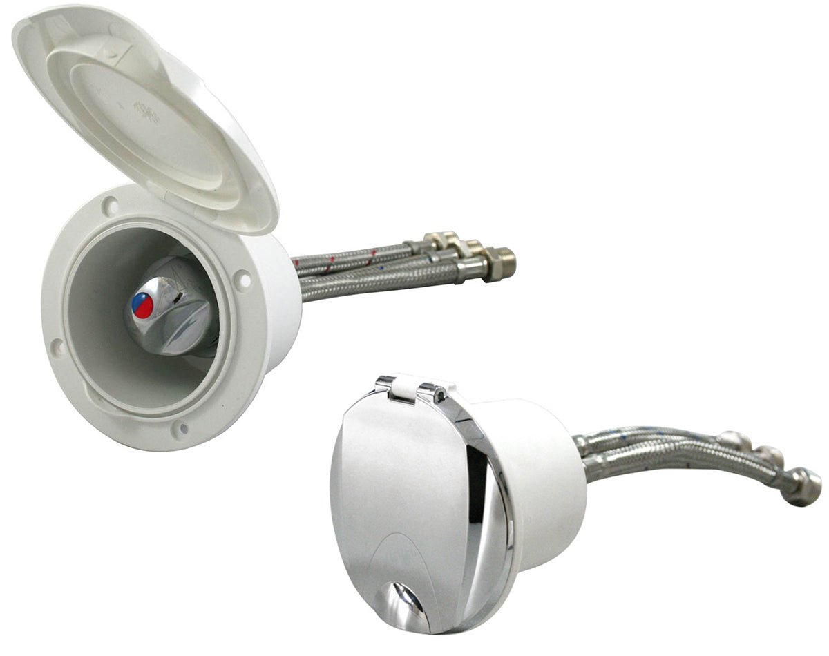 Shower Mixer Tap Set Wht