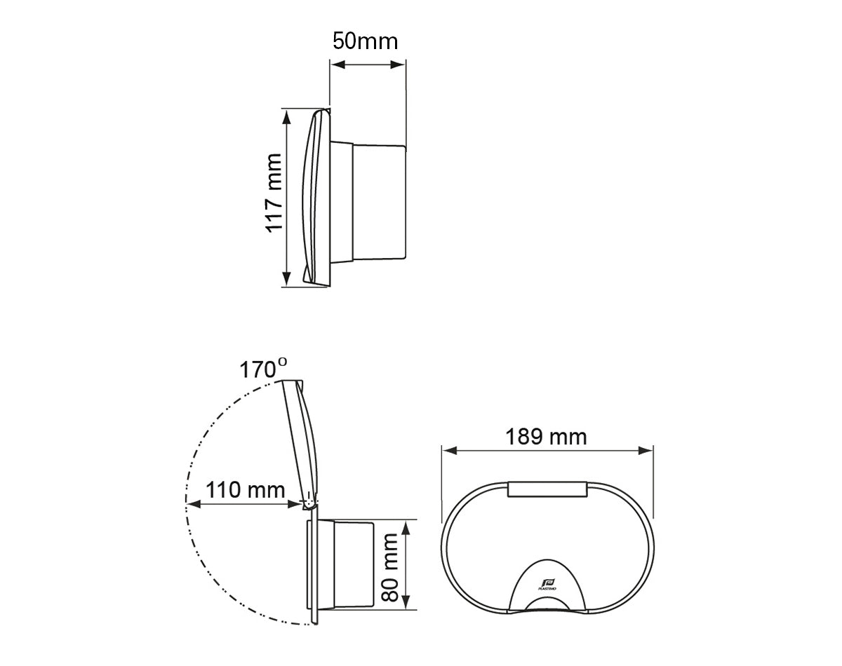 Shower Housing Twin Crome
