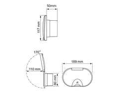 Shower Housing Twin Crome