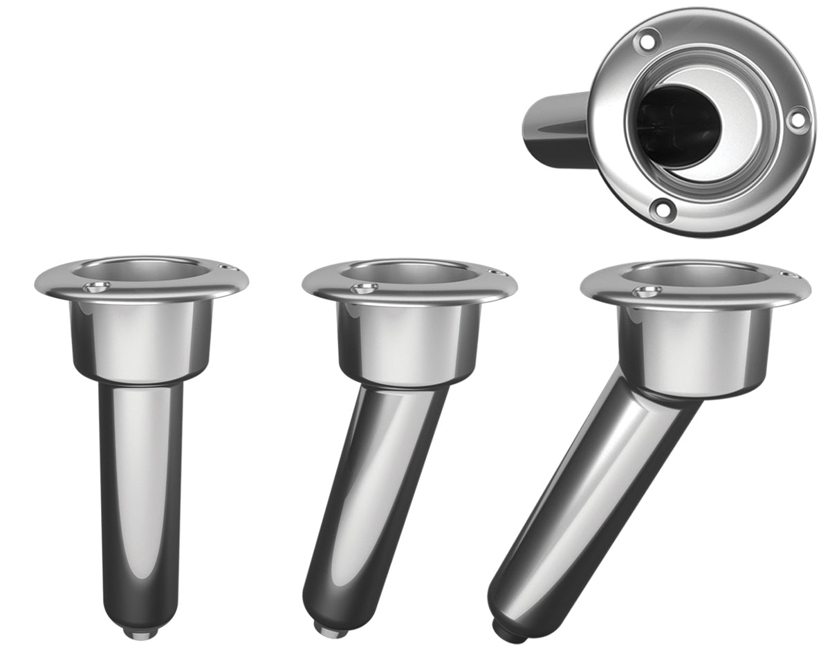 Rod Holder Round Stainless Steel 15Deg