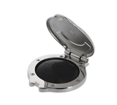 VETUS Foot switch, with stainless steel cover, Ø 118 mm, 24 mm high, 50 mm deep P100735