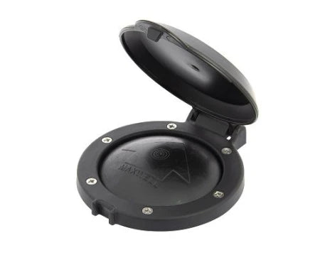 VETUS Foot switch, with black cover, Ø 104 mm, 21 mm high, 47 mm deep P19006