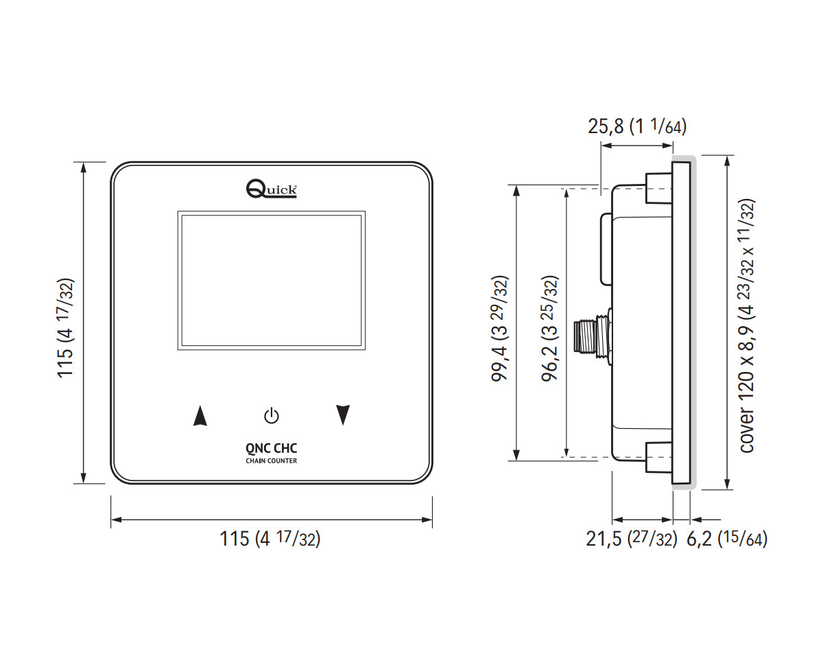 Chain Counter Panel F/Mnt QNC CHC