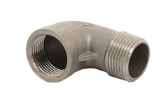 VETUS Elbow 90°, stainless steel (AISI 316), male - female G3/8'' QS050103