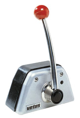 VETUS Single lever remote control, top mounting, with stainless steel (AISI 316) handle and black/grey aluminium housing