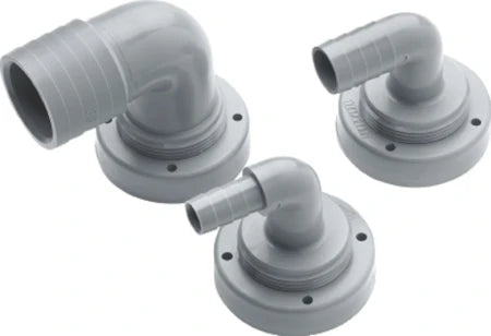 VETUS Hose connection, Ø 16 mm, right angle, for rigid tanks RT16B