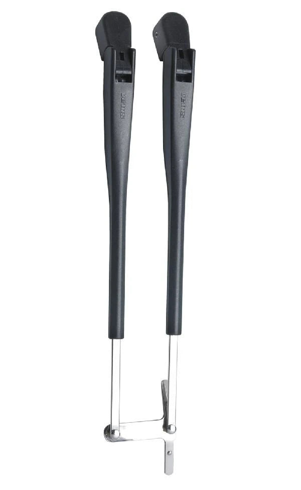 VETUS Black parallel arm set, L= 308 - 393 mm, complete (for VETUS type RWS wiper motors) RWAD
